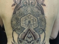 dotwork back tattoo by Alex