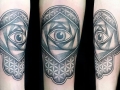hand of Fatima tattoo by Alex