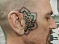 mandala face tattoo by Alex