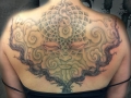 dotwork back tattoo by Alex