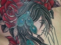 Gypsy woman neotraditional tattoo by Alex