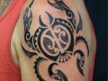 Polynesian crab tattoo by Alex