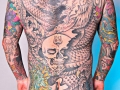 Japanese body suit tattoo by Alex