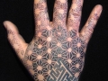 dotwork hand tattoo by Alex
