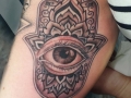 hamsa hand tattoo by Alex