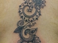 henna back tattoo by Alex