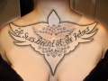 bird chest tattoo by Alex