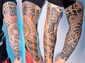 Polynesian sleeve tattoo by Alex