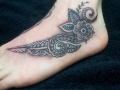 henna foot tattoo by Alex