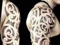 Polynesian sleeve tattoo by Alex
