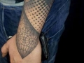 geometric sleeve tattoo by Alex