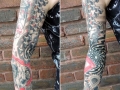 Trash Polka style tattoo by Alex