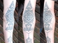 dotwork inner elbow tattoo by Alex