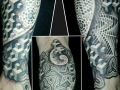 dotwork half sleeve tattoo by Alex