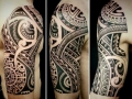 Polynesian shoulder tattoo by Alex