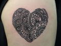 mehndi heart tattoo by Alex
