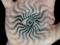 dotwork palm tattoo by Alex