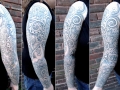 flower of life sleeve tattoo by Alex