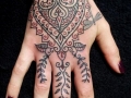 henna hand tattoo by Alex